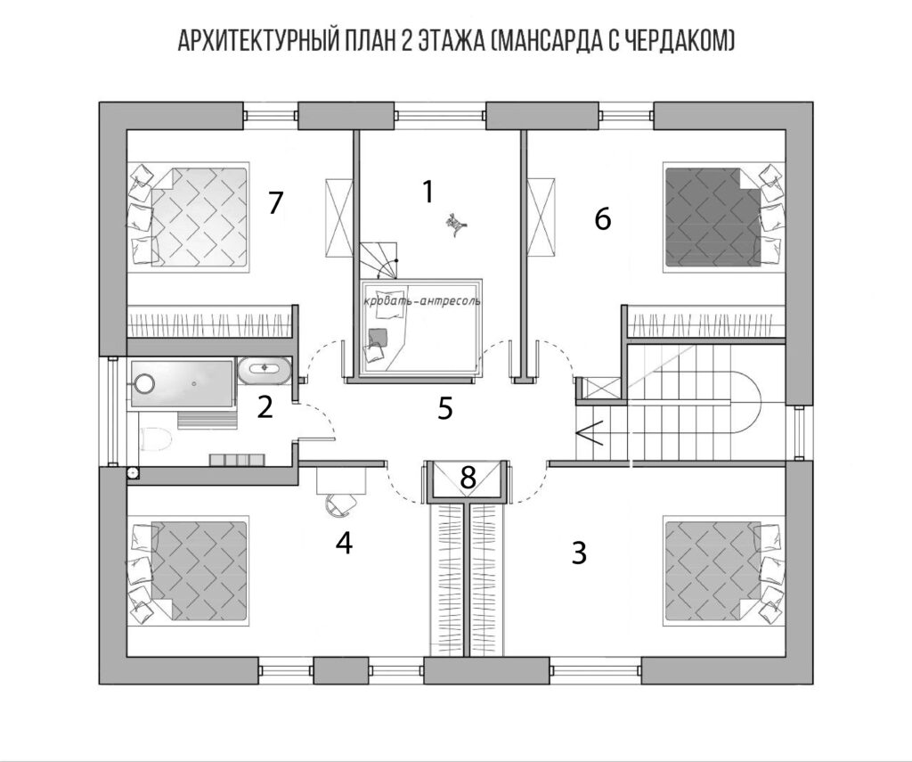 План 2 этажа